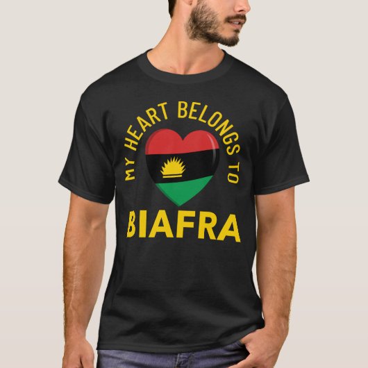 Mijn hart behoort tot Biafra T-shirt (Voorkant)