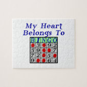 Mijn hart behoort tot Bingo Legpuzzel (Horizontaal)