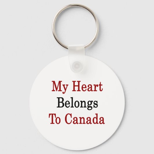 Mijn hart behoort tot Canada Sleutelhanger (Voorkant)