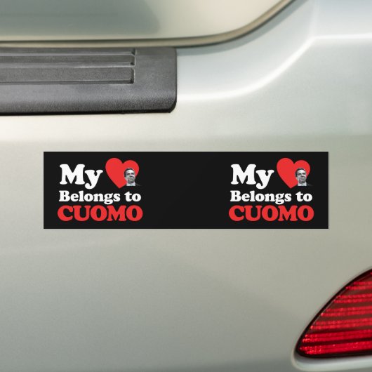 Mijn hart behoort tot Cuomo Bumpersticker (Op auto)