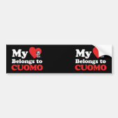 Mijn hart behoort tot Cuomo Bumpersticker (Voorkant)