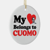 Mijn hart behoort tot Cuomo Keramisch Ornament (Rechts)