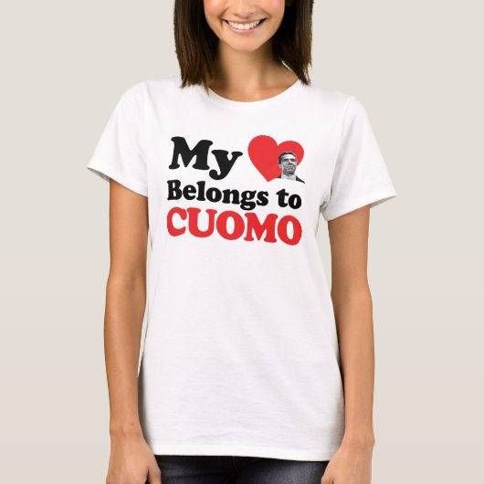 Mijn hart behoort tot Cuomo T-shirt (Voorkant)