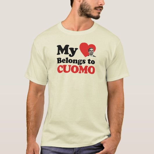 Mijn hart behoort tot Cuomo T-shirt (Voorkant)