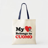 Mijn hart behoort tot Cuomo Tote Bag (Voorkant)