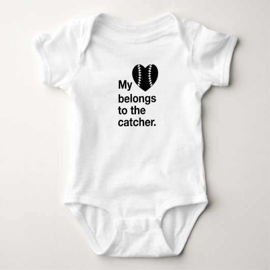 Mijn hart behoort tot de catcher. t-shirt (Voorkant)