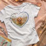 Mijn hart behoort tot de Dog-foto T-shirt<br><div class="desc">Dit leuke hartvormige fotoontwerp maakt het perfecte cadeau! **LEES VÓÓR BESLISSING** 1. Als u veranderingen aanbrengt en het ontwerp bebouwd is of niet juist op het scherm kijkt te gebruiken gelieve de Levende Dienst van het Ontwerp om u te helpen het bevestigen. 2. Uw bestelling gaat rechtstreeks naar de printers....</div>