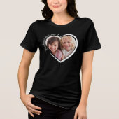 Mijn hart behoort tot de foto Tri-Blend shirt (Voorkant)