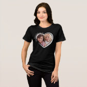 Mijn hart behoort tot de foto Tri-Blend shirt (Voorkant volledig)