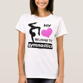 Mijn hart behoort tot de gymnastiek t-shirt