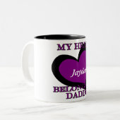 Mijn hart behoort tot de Mok van papa koffie (Voorkant links)