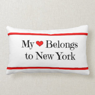 Mijn hart behoort tot de New York Pillow Kussen