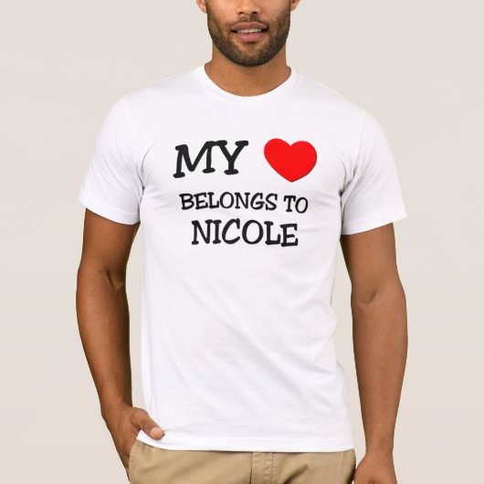 Mijn hart behoort tot de NICOLE T-shirt (Voorkant)