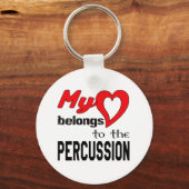 Mijn hart behoort tot de Percussie. Sleutelhanger (Voorkant)