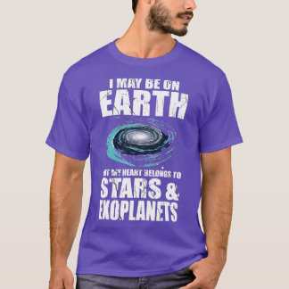 Mijn hart behoort tot de sterren Exoplanet Ast T-shirt
