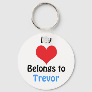 Mijn hart behoort tot de Trevor Sleutelhanger