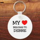 Mijn hart behoort tot DEBBIE Sleutelhanger (Voorkant)