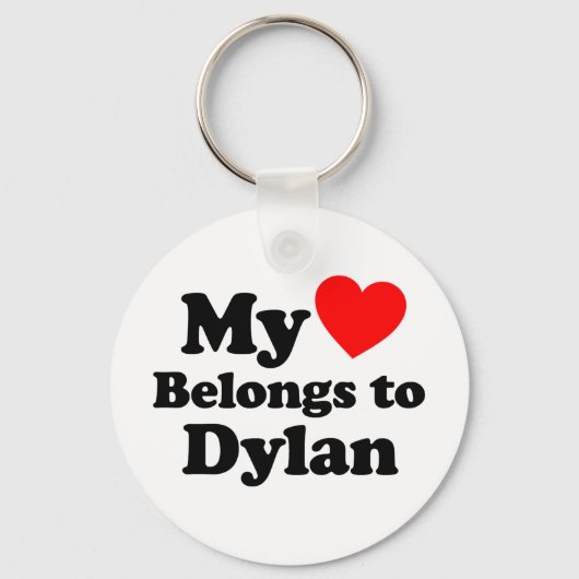 Mijn hart behoort tot Dylan Sleutelhanger (Voorkant)