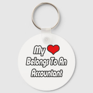 Mijn hart behoort tot een accountant sleutelhanger