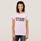 Mijn hart behoort tot een advocaat t-shirt (Voorkant volledig)