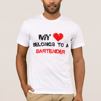 Mijn hart behoort tot een barman t-shirt