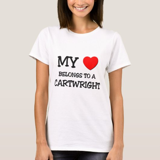 Mijn hart behoort tot een CARTWRIGHT T-shirt (Voorkant)