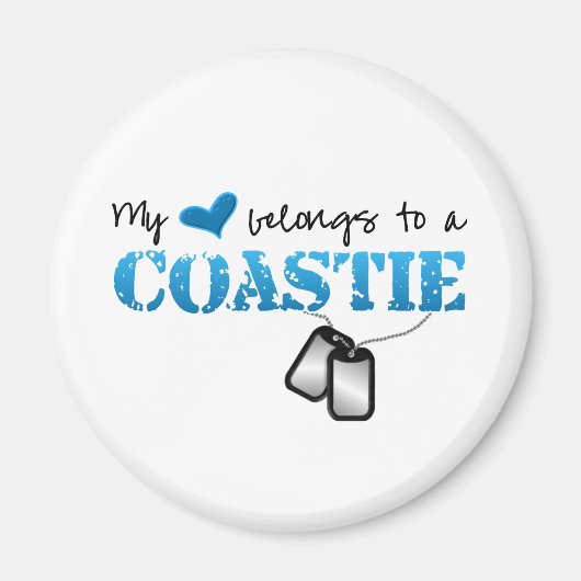 Mijn hart behoort tot een Coastie Magneet (Voorkant)