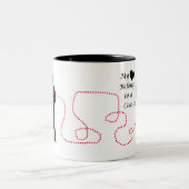 Mijn hart behoort tot een Coastie Tweekleurige Koffiemok (Center)