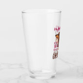 Mijn hart behoort tot een Dachshund Glas (Rechts)