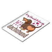 Mijn hart behoort tot een Dachshund Notitieboek (Linkerzijde)