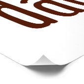 Mijn hart behoort tot een Dachshund Perfect Poster (Hoek)