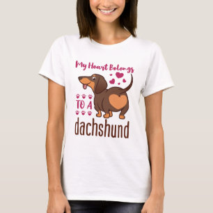 Mijn hart behoort tot een Dachshund T-shirt