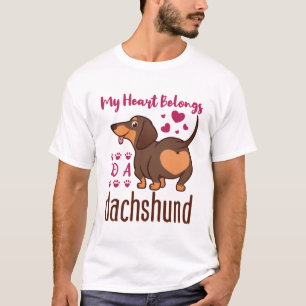Mijn hart behoort tot een Dachshund T-shirt