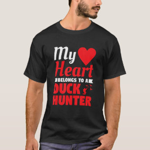Mijn hart behoort tot een duck Hunter Husband Wate T-shirt