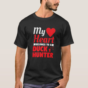 Mijn hart behoort tot een duck Hunter Husband Wate T-shirt