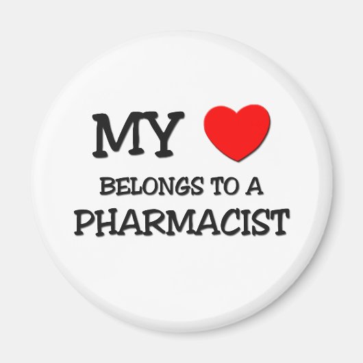 Mijn hart behoort tot een FARMACIST Magneet (Voorkant)