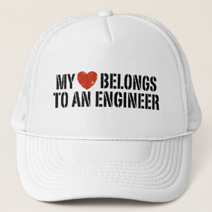 Mijn hart behoort tot een ingenieur trucker pet