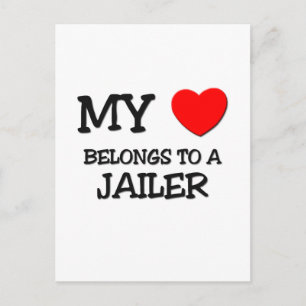 Mijn hart behoort tot een JAILER Briefkaart