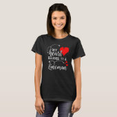 Mijn hart behoort tot een Lineman Funny Lineman T-shirt (Voorkant volledig)