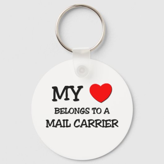 Mijn hart behoort tot een MAIL CARRIER Sleutelhanger (Voorkant)