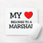 Mijn hart behoort tot een MARSHAL Muismat (Met muis)