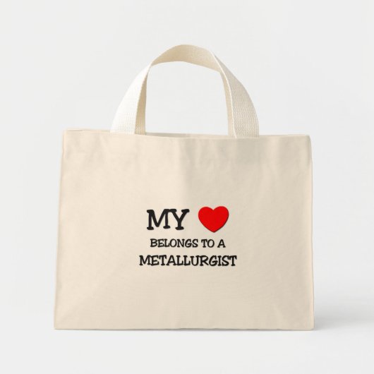Mijn hart behoort tot een METALLURGIST Mini Tote Bag (Voorkant)