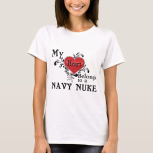 Mijn hart behoort tot een Navy Nuke T-shirt