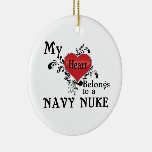 Mijn hart behoort tot een Nuke Ornament (Rechts)