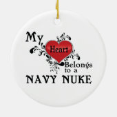 Mijn hart behoort tot een Nuke Ornament (Achterkant)