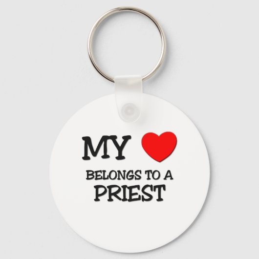 Mijn hart behoort tot een PRIEST Sleutelhanger (Voorkant)