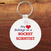 Mijn hart behoort tot een Rocket Scientist Sleutelhanger (Voorkant)