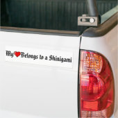 Mijn hart behoort tot een shinigami bumpersticker (Op Truck)