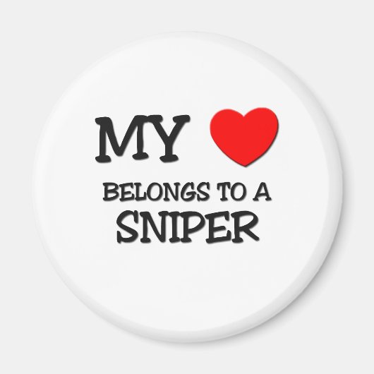 Mijn hart behoort tot een SNIPER Magneet (Voorkant)