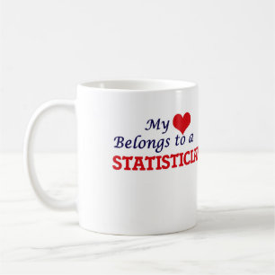 Mijn hart behoort tot een statisticus koffiemok